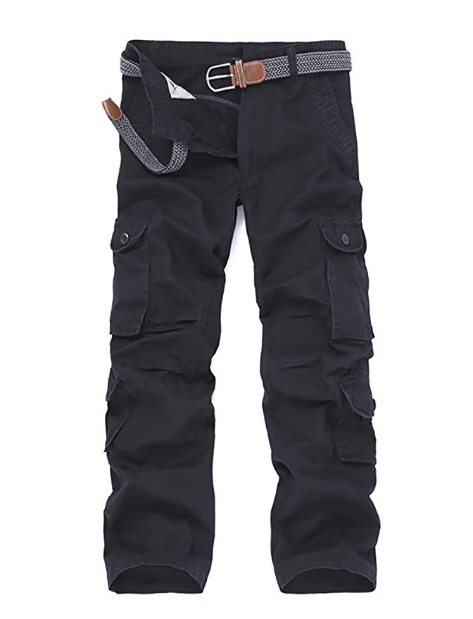 Men's Fashion Thick Lined Warm Straight Army Cargo Pants