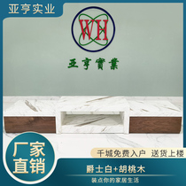 Light Extravaganza Marble Tea Table TV Cabinet Composition Modern Minima Living Room Nordic Marble TV Enclosure Small House