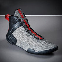 Boxing Shoes Mens Weightlifting High Cylinder Gym Fighting Training Wrestling Shoes Wrestling Boots Womens Loose Shoes Light Cigarette Ash)