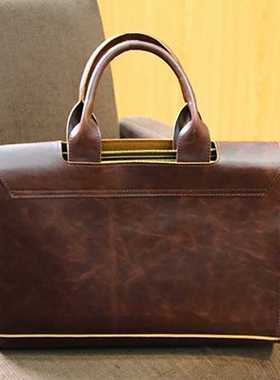 Men's shoulder bag soft PU material British fashion