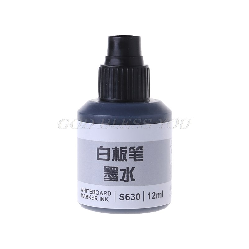 *12ml Refill Ink Refilling Inks Whiteboard Marker Pen Black-图2