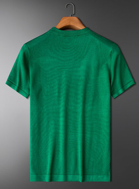 Luxury summer nd personalized knitted T-shirt men's short sl