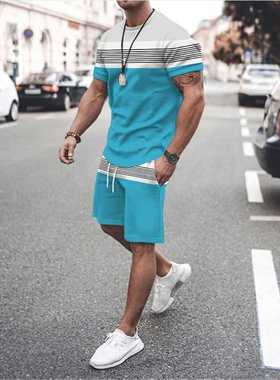Summer Men's Short Sleeve T Shirts Oversized Men Shorts