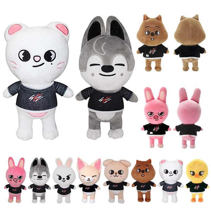 Skzoo Plush Toys 20cm Stray Kids Anime Kawaii Wolf Chan Leeb - 图3