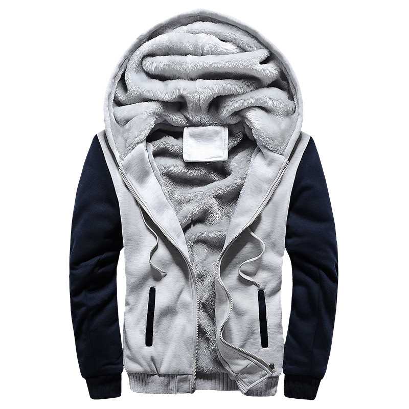 2022 New en Hoodies Winter Thick War Fleece Zipper en Hoo-图1