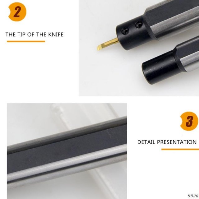 rnBore Boring Bar H.H.S Small Inner Dia 3/4/5/6/7/8mm Turn-图2