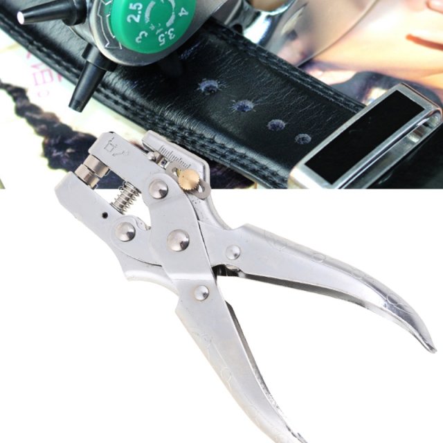 Hole Punch Hand Plier with 100Pcs Grommets Leather Strap Bel - 图2
