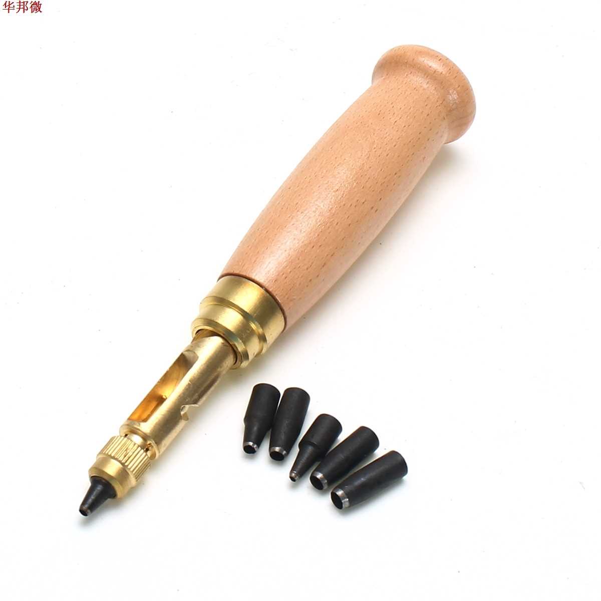 18Pcs Leather Craft Punch Tools Kit Hand Sewing Tool Stitchi-图0