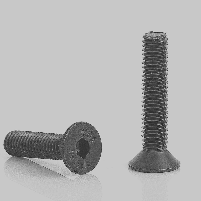 720pcs M3 Carbon Steel Black Round Head Screw and Countersun - 图2