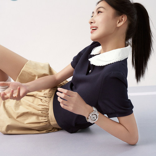 【章若楠同款】DAVENA蒂玮娜时来运转五芒星百搭情侣手表女送女友 - 图2