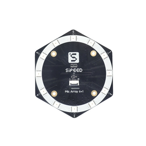 Sipeed 6+1Mic Array麦克风阵列 声源定位 波束成形 USB 免驱声卡 - 图0