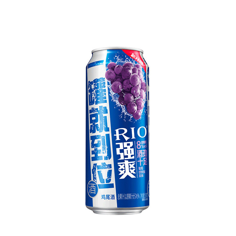 rio锐澳8度新品强爽500ml* 恒谦酒类预调鸡尾酒/Alcopop