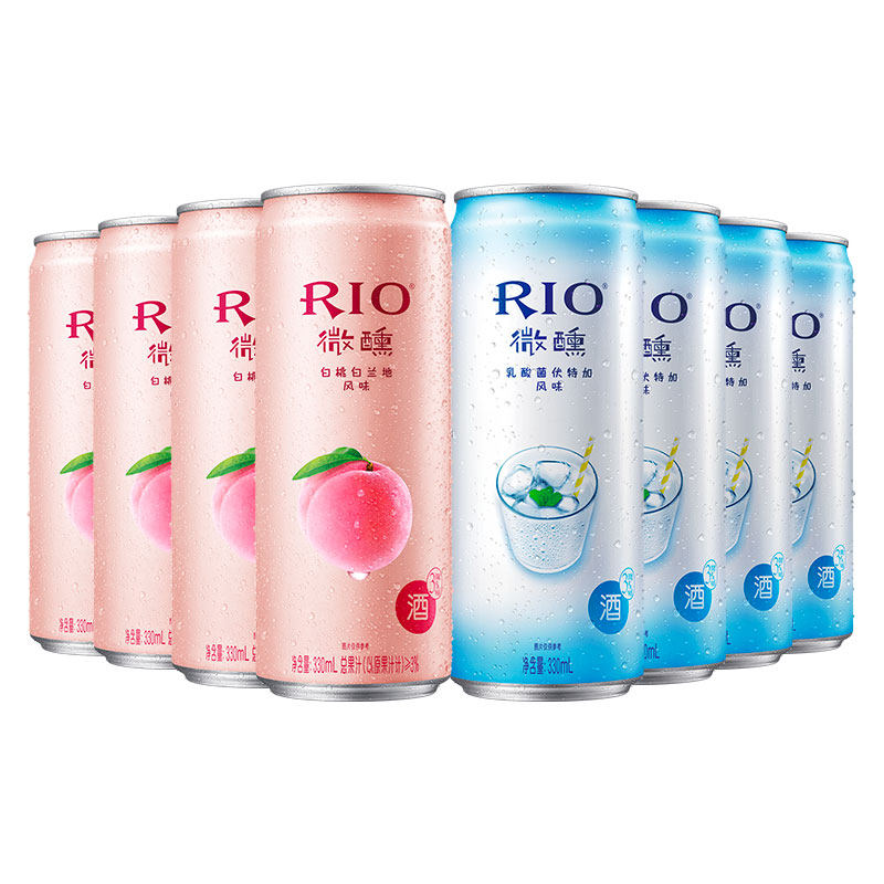 rio锐澳微醺白桃+乳酸菌口味预调 恒谦酒类预调鸡尾酒/Alcopop