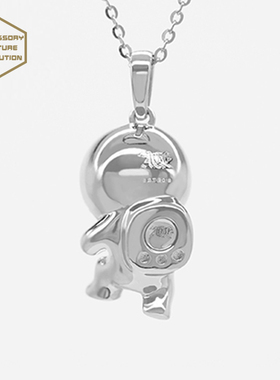 吊坠项链宇航员青金石