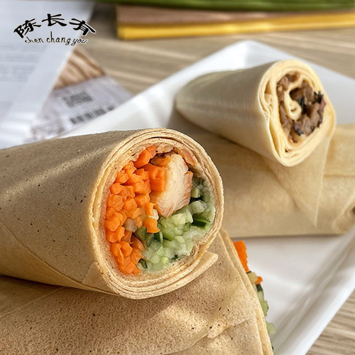 陈长有煎饼东北大煎饼吉林特产手工摊制杂粮煎饼燕麦口味220g - 图0