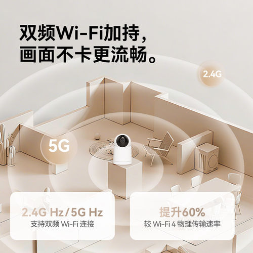 鸿蒙智选小豚当家摄像头智能AI全彩监控室内5G双频高清夜视摄影头 - 图3