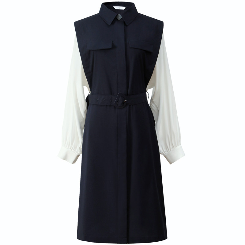 国内代购2020年新款春夏雪纺衬衫 品牌工厂折扣店连衣裙