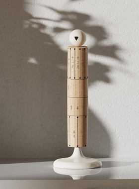 创意实木可旋转日历桌面台历装饰摆件家居饰品乔迁新居生日礼物品