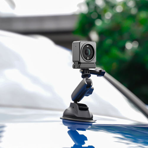 TELESIN泰迅适配大疆action5pro/6/4汽车吸盘支架osmo360运动相机手机车拍固定Insta360acepro2车载支架配件 - 图1
