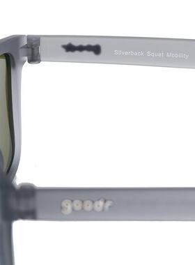 代购Goodr男女太阳镜防滑抗紫外线减少眯眼清晰视野透明灰色轻质