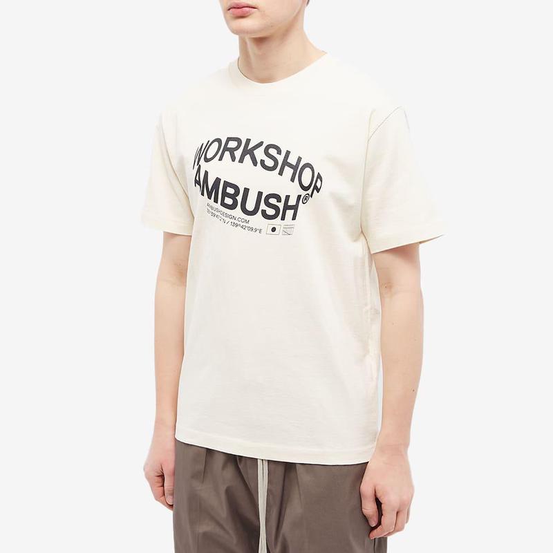 AMBUSH Workshop经典米色圆领套头2024年春季T恤男式专柜海外代购 - 图2