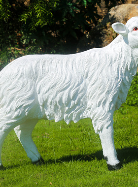 仿真幼儿园动物模型草坪雕塑摆件