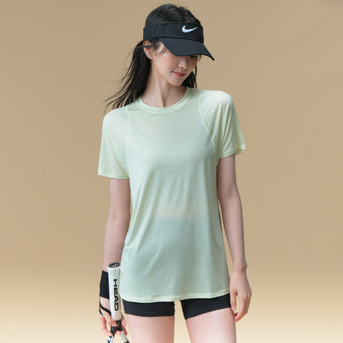 瑜伽服女夏季宽松圆领运动上衣透气短袖T恤跑步专业训练健身罩衫,淘宝优惠券,粉丝福利购,淘宝优惠卷