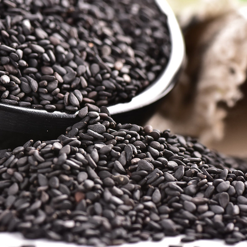 素养生活有机黑芝麻非脱皮生黑芝生芝麻麻新货东北五谷