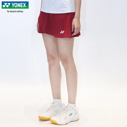 2026新款YONEX尤尼克斯羽毛球服短裙女速干yy运动裙子比赛2200726 - 图0