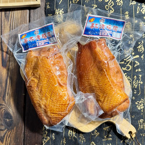 天津意来祥果木烤鸭胸约330g*2袋熏烤即食整块含淀粉鸭脯带鸭皮 - 图0