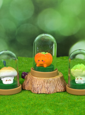 创意蔬菜卡通微景观桌面摆件