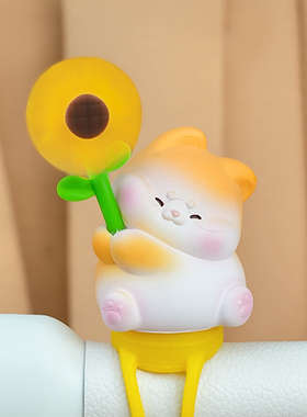 萌宠贴贴婴儿车自行车装饰摆件