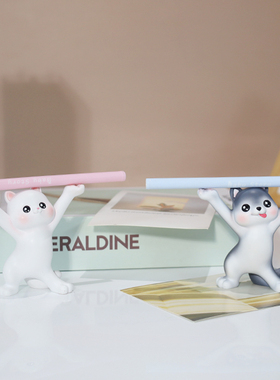 宝贝故事喵妮卡笔托摆件