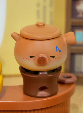 可爱水豚盲盒手札桌面摆件