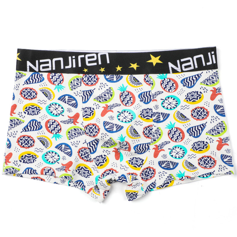 南极人男士纯棉抗菌裆潮流平角裤 南极人宜商仁内裤