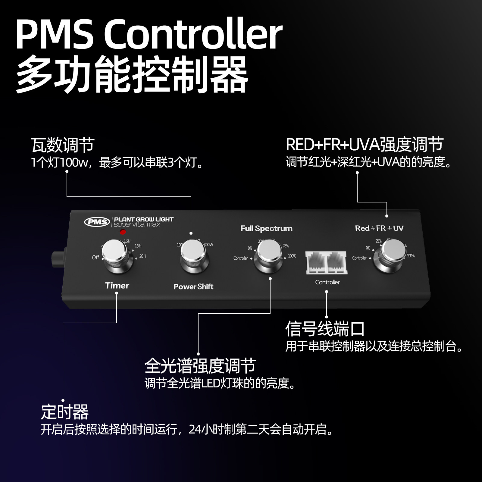 PMS量子板灯条全光谱植物生长补光灯LED灯仿太阳光照上色花卉热植,淘宝优惠券,粉丝福利购,淘宝优惠卷