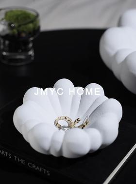 现代意式树脂云朵摆件水果盘托盘收纳样板间餐厅客厅茶几软装饰品