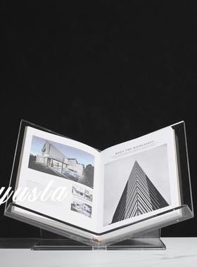 高级感简约现代客厅样板房玄关书靠书架摆设书房书档摆件软装饰品