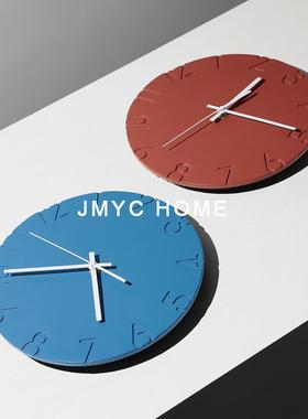 北欧创意时钟个性简约办公室酒店客厅卧室家居时尚挂钟静音钟表