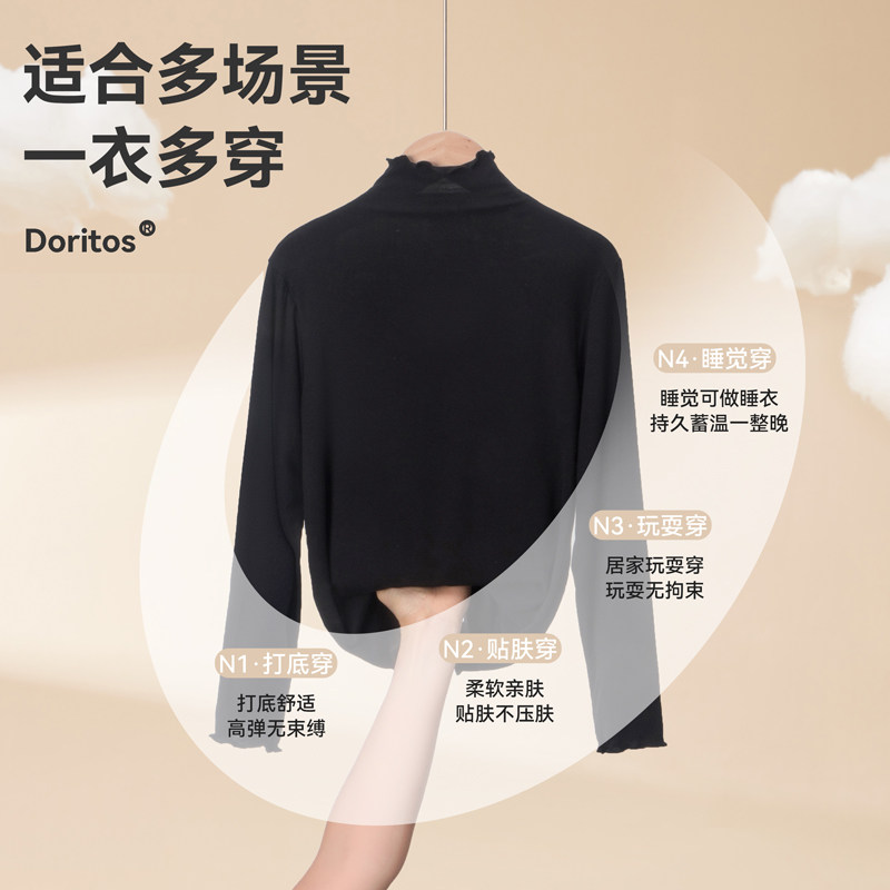 儿童半高领长袖春秋薄款莫代尔女童纯色T恤男孩中大童打底衫秋装,淘宝优惠券,粉丝福利购,淘宝优惠卷