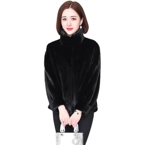 凰都夫人整貂水貂毛短款皮草夹克大衣厚韩版时尚一体真皮衣冬外套 - 图3