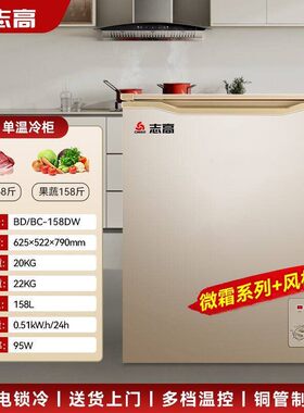 志高小冷柜家用冷柜铜管制冷冷冻冷藏转换节能一级能效冰柜省电