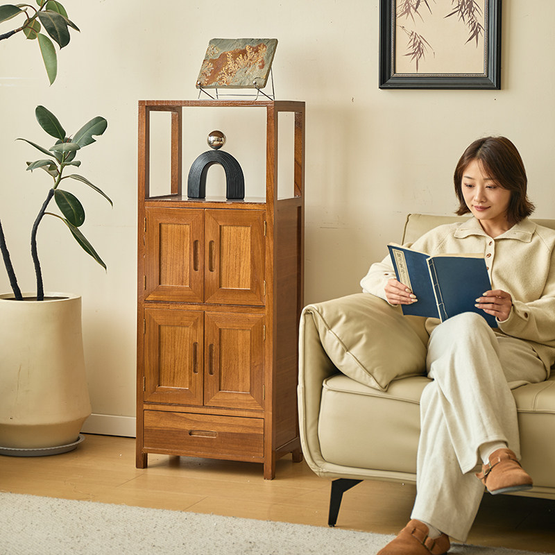 加厚实木斗柜夹缝窄柜卧室简约五斗柜客厅抽屉收纳储物柜边角柜子,淘宝优惠券,粉丝福利购,淘宝优惠卷