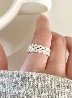 烟花绽放戒指女小众设计开口指环轻奢高级感戒子女食指戒指配饰