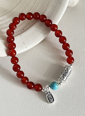 一恋新中式复古手链女小众设计个性时尚百搭叠戴手环民族风创意手