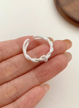 简约百搭ins风绳结开口女戒