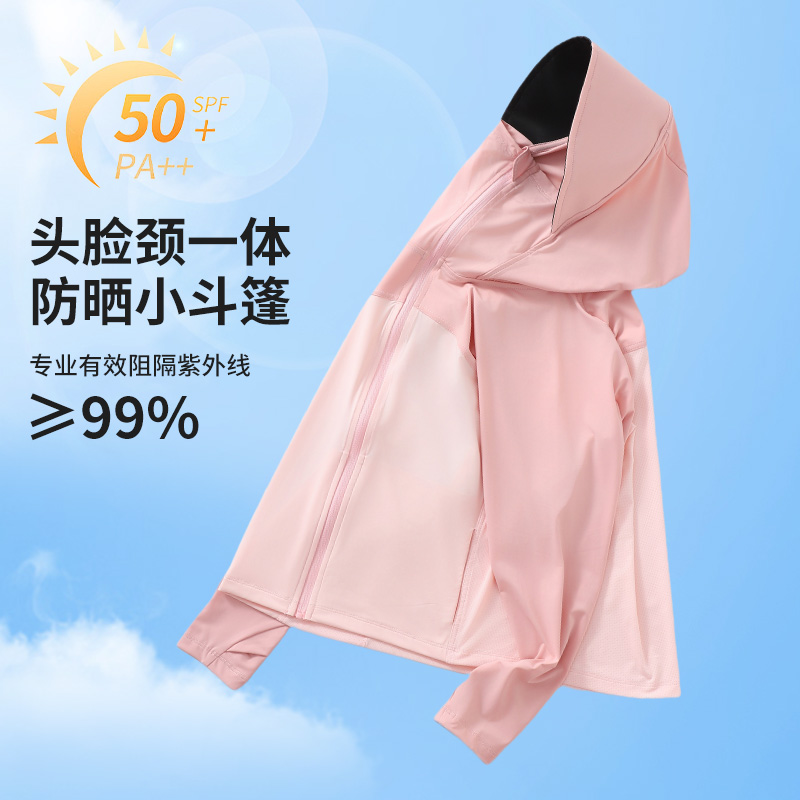 儿童防晒衣夏季薄款女童冰丝速干新款防晒服中大童外穿凉感皮肤衣 - 图0
