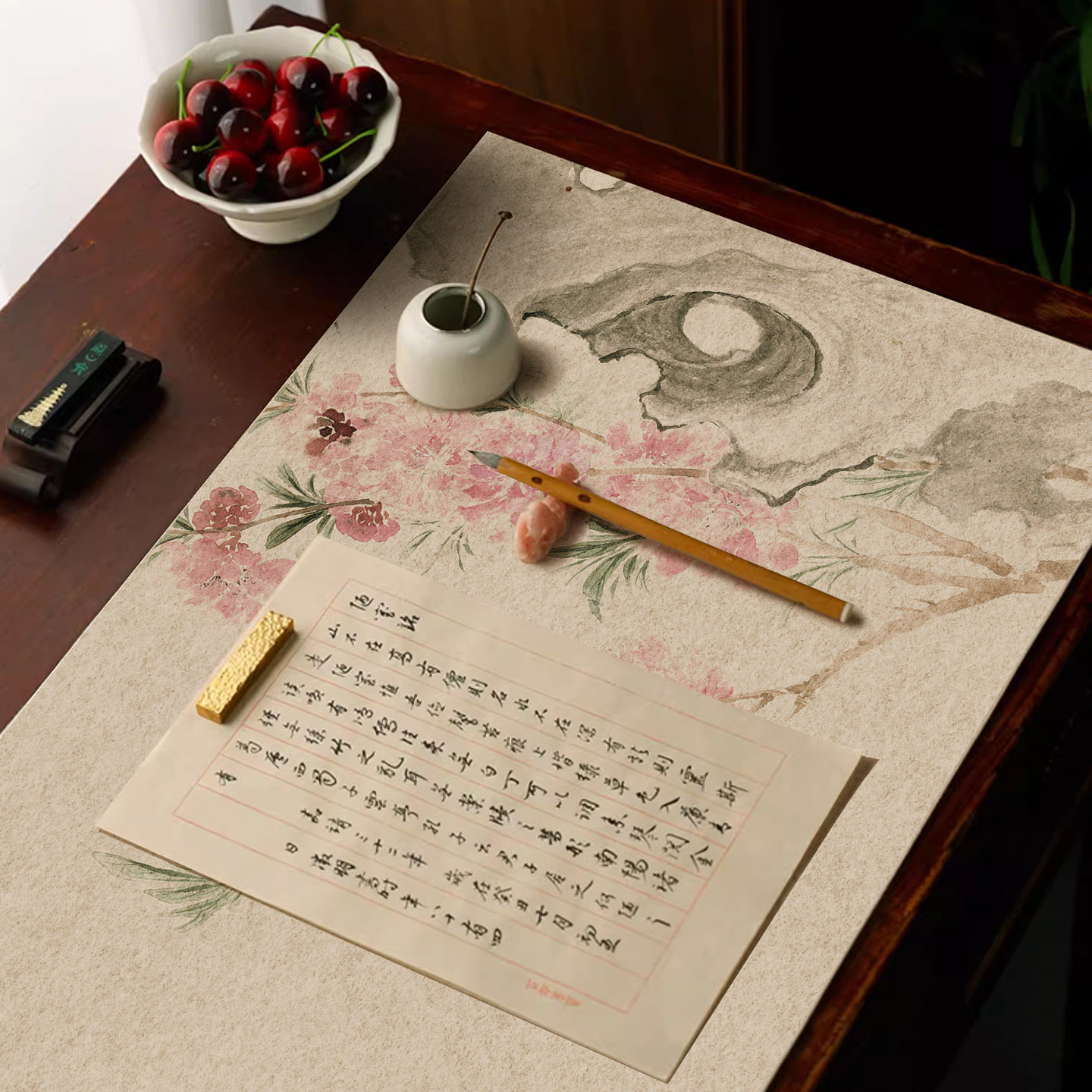 毛毡垫加厚桌垫书画学生羊毛毡布书法专用桌布垫定制名字国风印花,淘宝优惠券,粉丝福利购,淘宝优惠卷