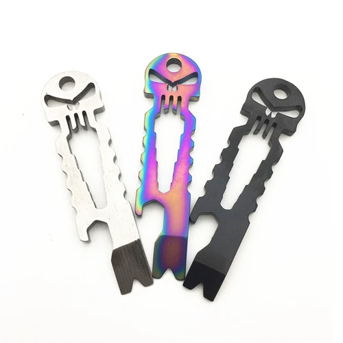 Универсальная креативная отвертка из нержавеющей стали, гаечный ключ, брелок