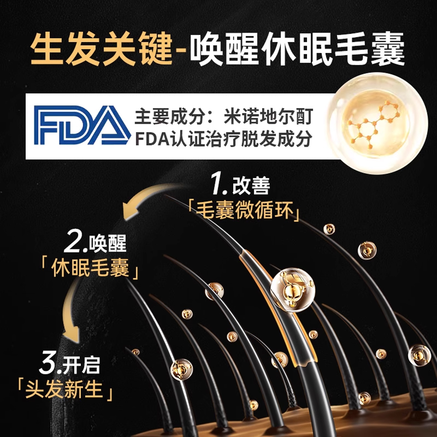 蔓迪米诺地尔酊男用正品5%尓生发液女性男士米若地尔町旗舰店曼迪